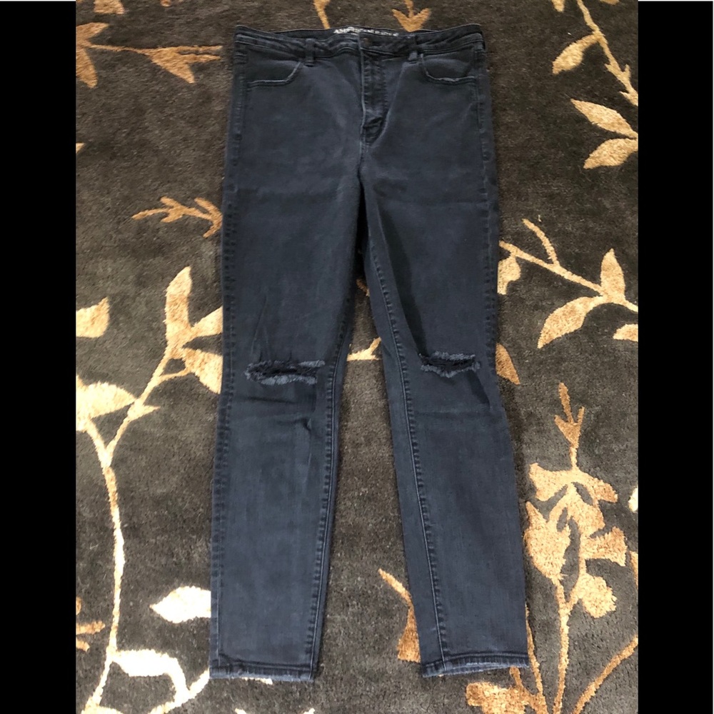 American Eagle Black High-Rise Jeggings